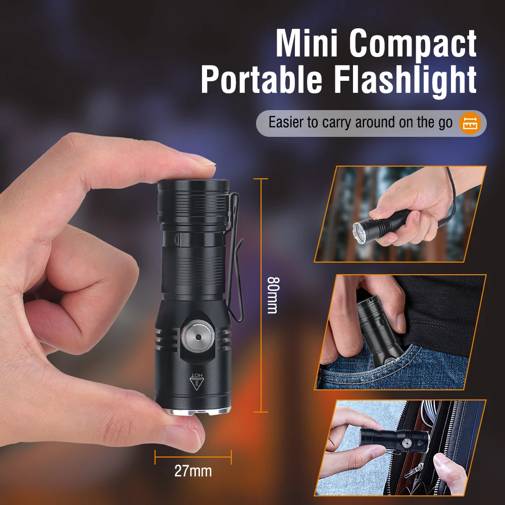 BORUiT ET15 EDC Flashlight Ult - Fish Finder Battery avis et prix