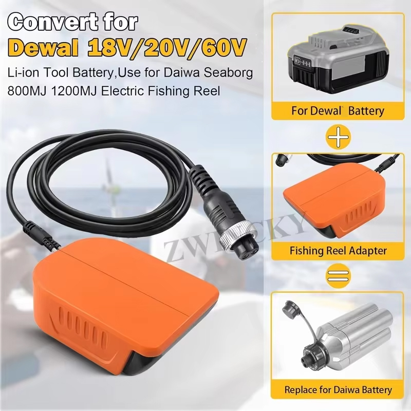 NEW Portable Fishing Reel Adap - Fish Finder Battery avis et prix