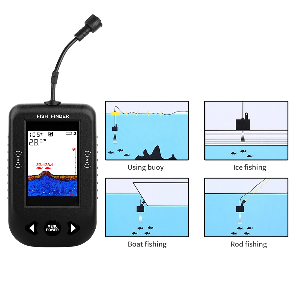 Alarm 100M Portable Sonar Fish - Fish Finder Transducer avis et prix