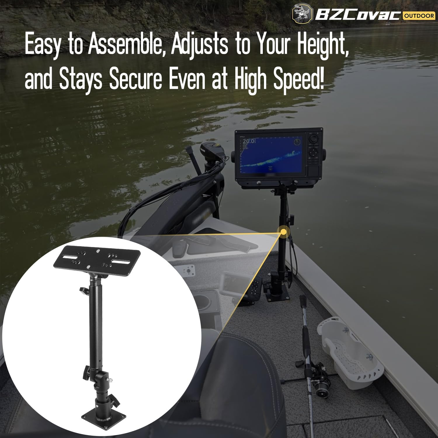 Marine Anodized Aluminum Monit - Fish Finder avis et prix