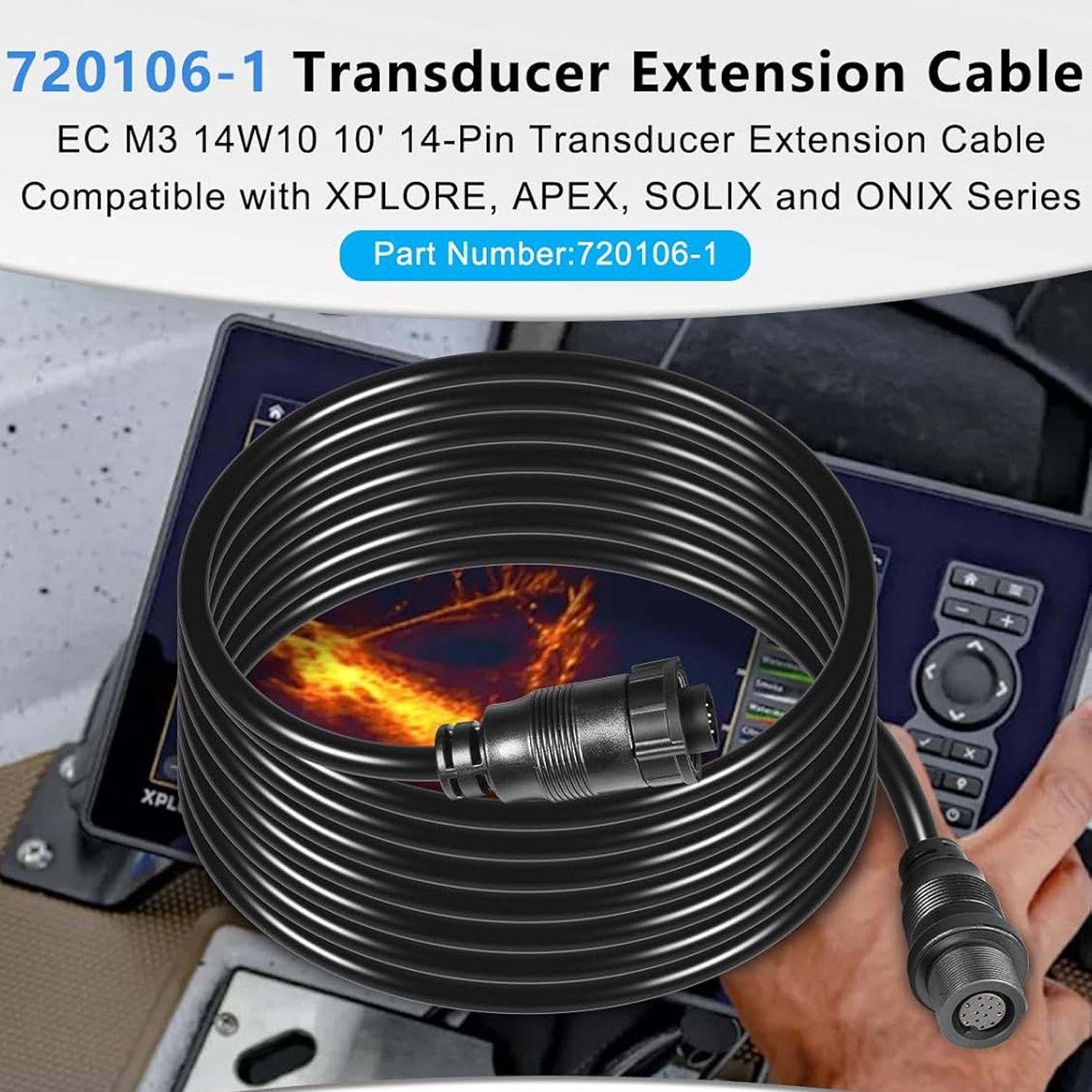 Transducer Extension Cable 10F - Fish Finder avis et prix