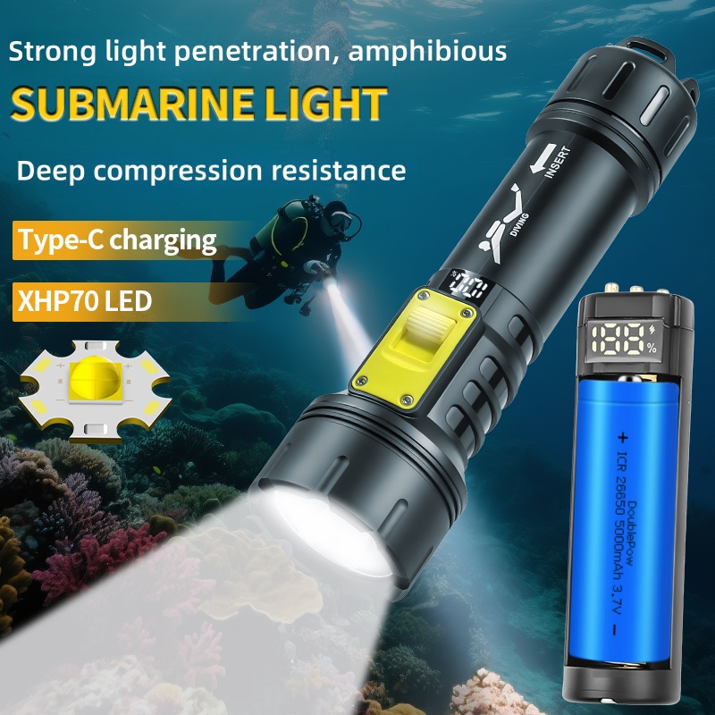 New XHP70 Diving Flashlight IP - Fishing Light avis et prix