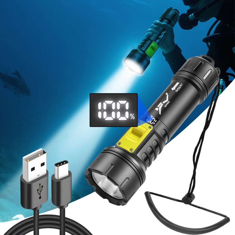 New XHP70 Diving Flashlight IP - Fishing Light avis et prix