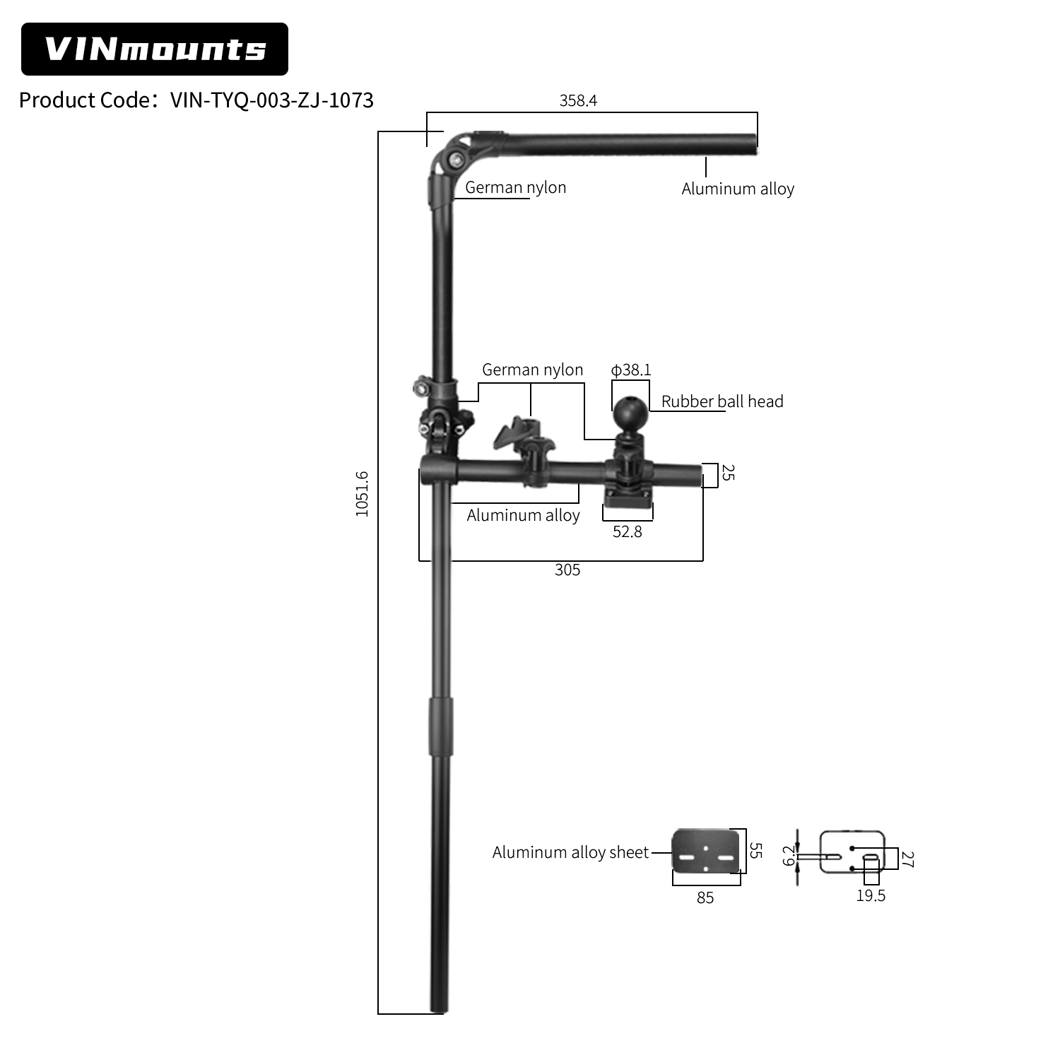 VINmountsLivescope Fish Finder - Fish Finder Mount avis et prix