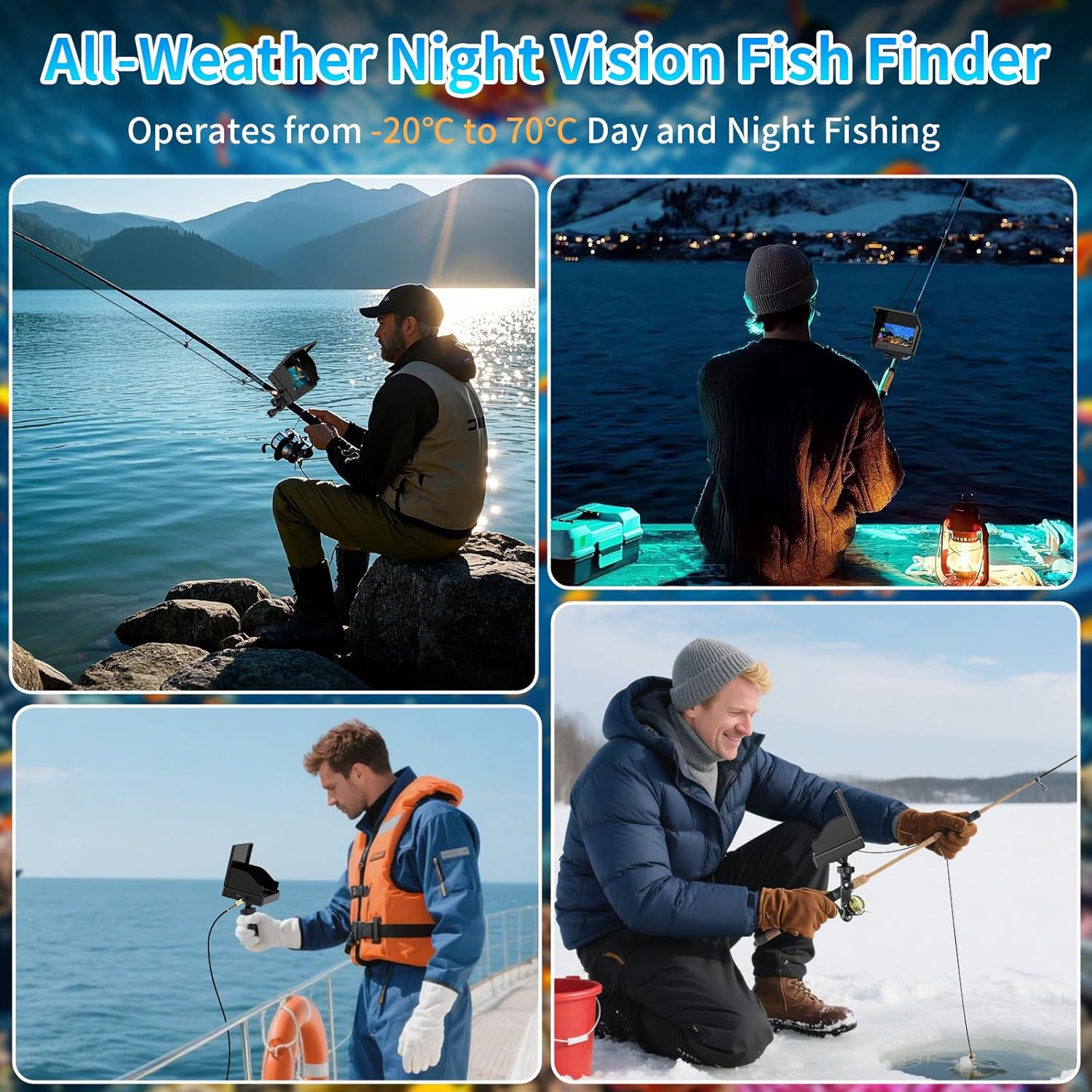 Portable Fish Depth Finder Wat - Fish Finder Portable avis et prix