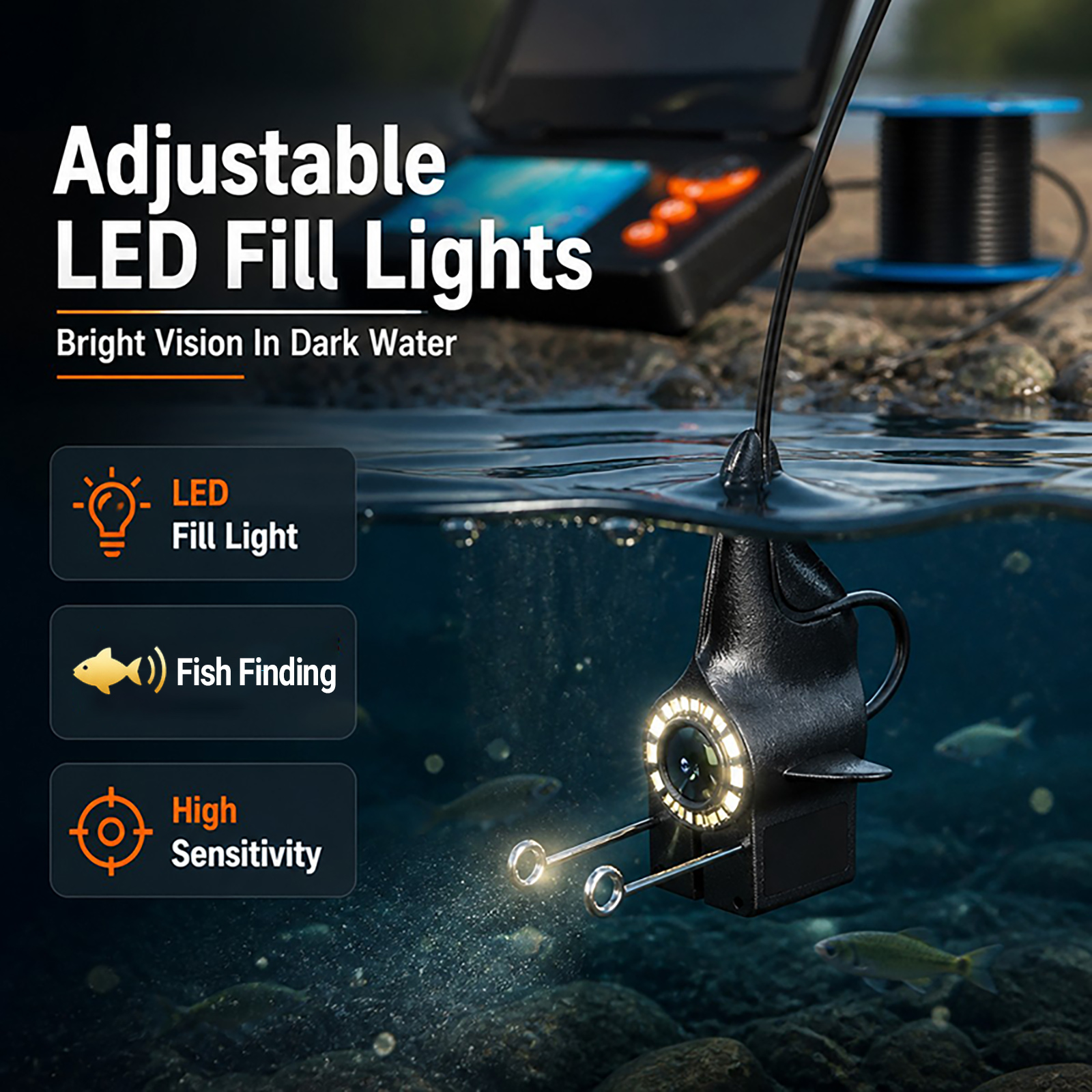 Fish Finder Underwater Camera  - Fishing Depth Finder avis et prix