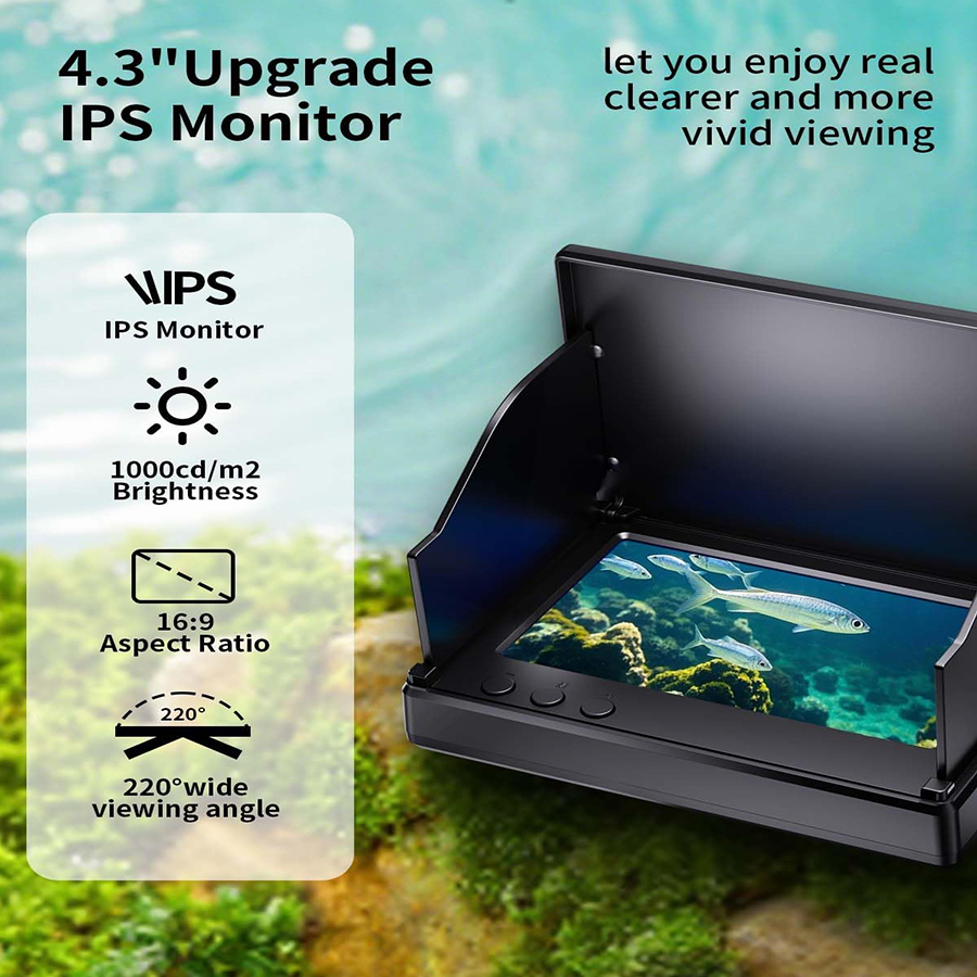 FOURQ Handheld 1080P 4.3'' LCD - Fishing Depth Finder avis et prix