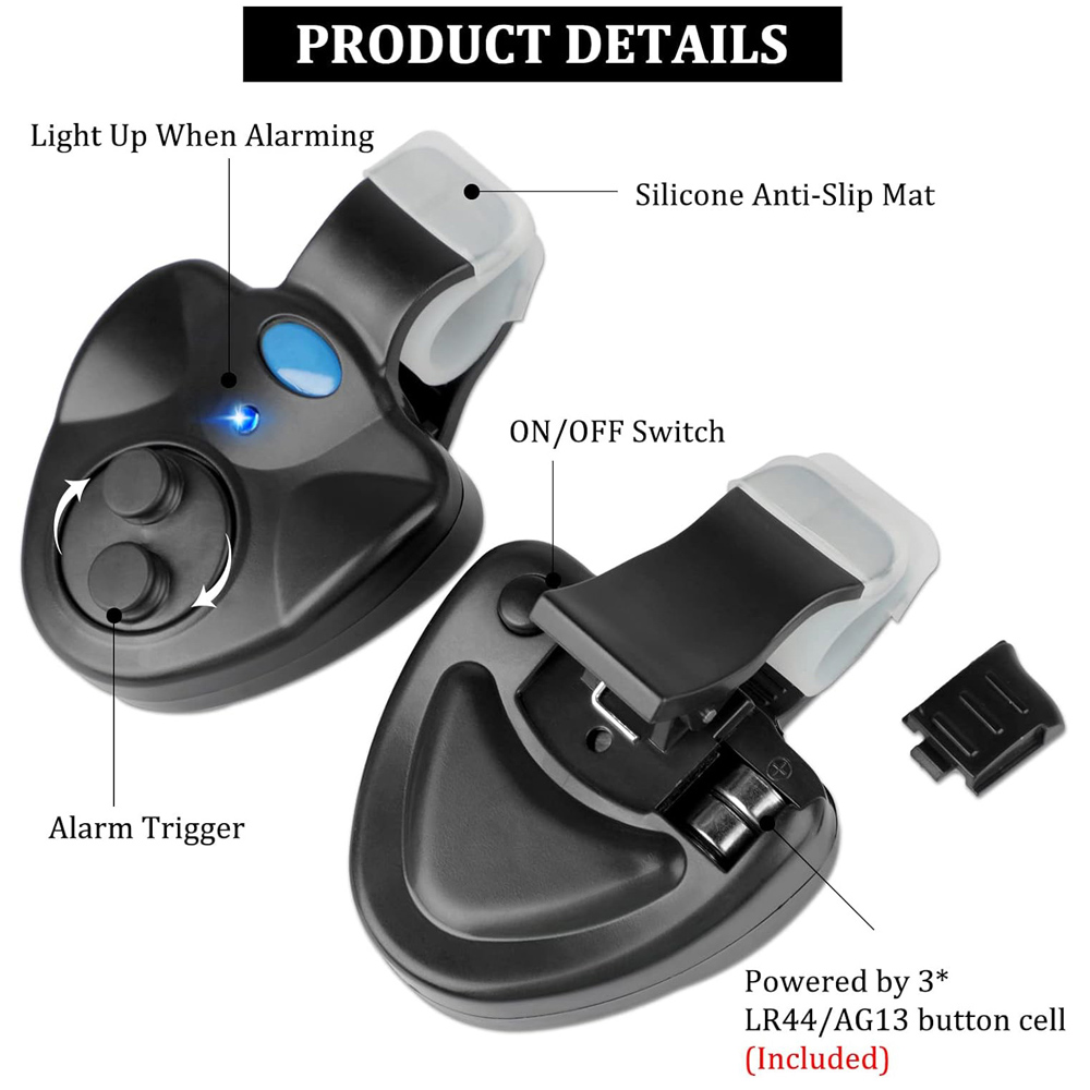 Carp Fishing Clip Set Rod Elec - Fish Finder Portable avis et prix