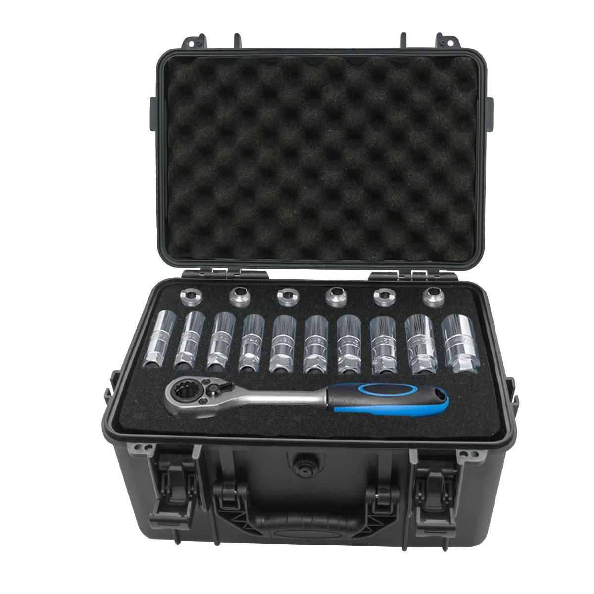 1 portable toolbox with pre cu - Fish Finder Case avis et prix
