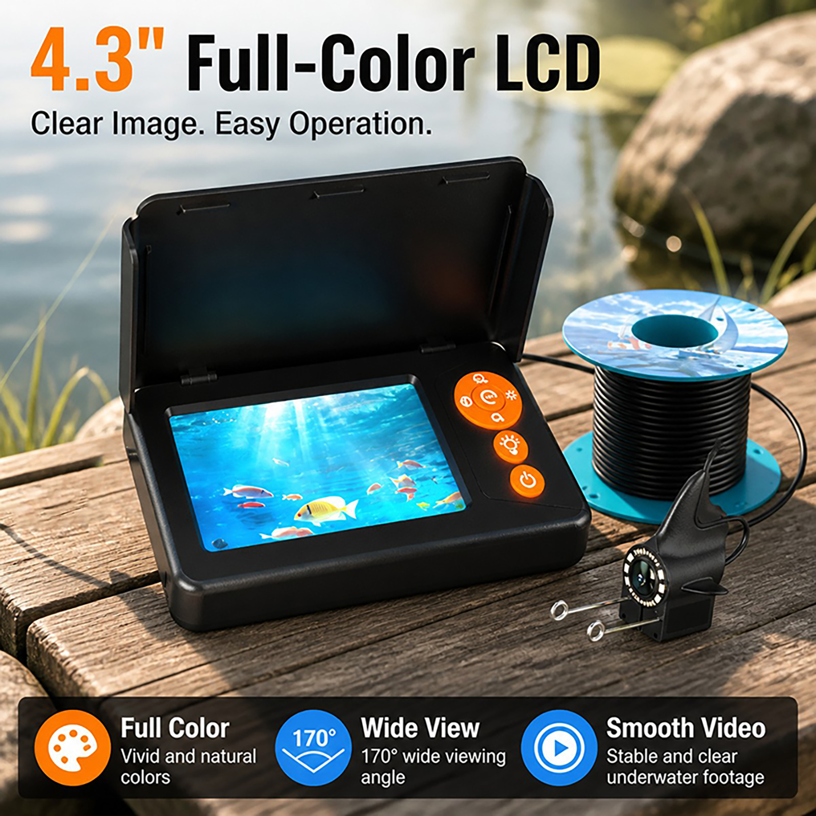 1080P HD Underwater Camera Fis - Fishing Depth Finder avis et prix