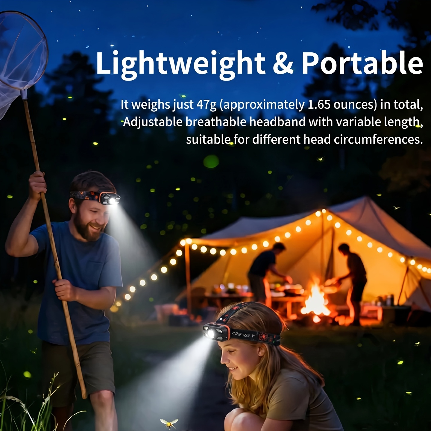 USB Rechargeable LED Headlamp  - Fish Finder Battery avis et prix