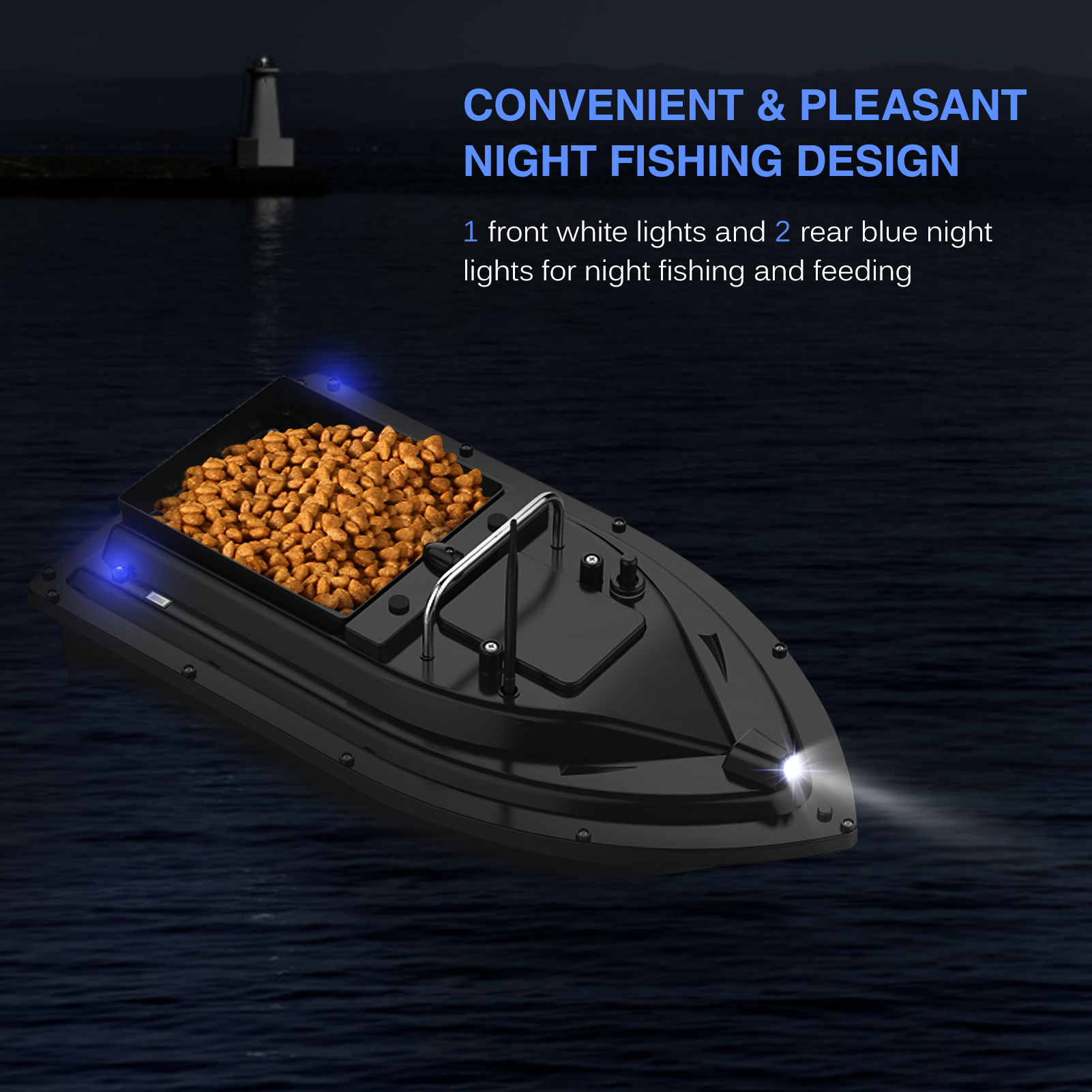 D16E GPS Fishing Bait Boat wit - Fishing Gps avis et prix